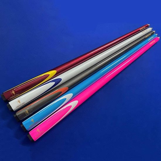 Biljartkeu Set - Poolstokken - Spel Oefenen - Koolstofvezel Constructie - 145 cm 19 Oz - Zwart — afbeelding 2