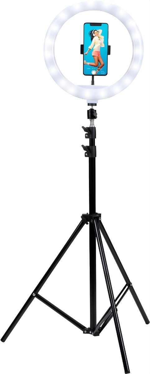 DnA® Ringlamp - Ring Light - Ringlamp Met Statief - Zwart - 230cm x 304cm x 304cm