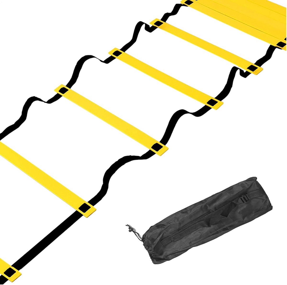 Trainingsladder - Snelheidladder Voetbal - Verbeteren Agility - Duurzaam PP Nylon - 9 Meter 18 Knopen