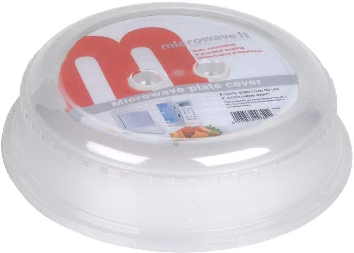 Magnetron Deksel - Plaat Cover - Voedsel Verwarmen - Vaatwasserbestendig - 25.8 cm - Transparant