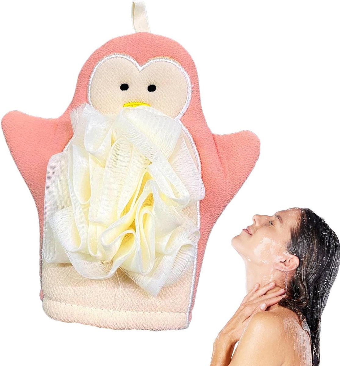 Scrub Handschoenen - Douche Mitten - Huid Reinigen - Rijke Schuim Ontwikkeling - 22 x 12 cm