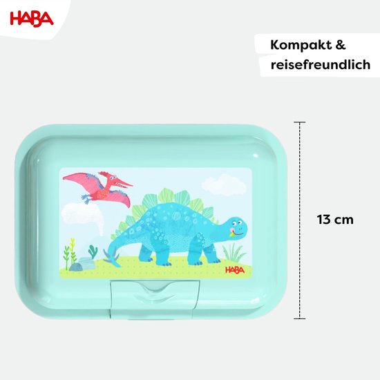 Kinder Lunchbox - Snack Doos - School en Reis - Met Verdeelvak - 18x13x7 cm - Turquoise van Kinder — afbeelding 5