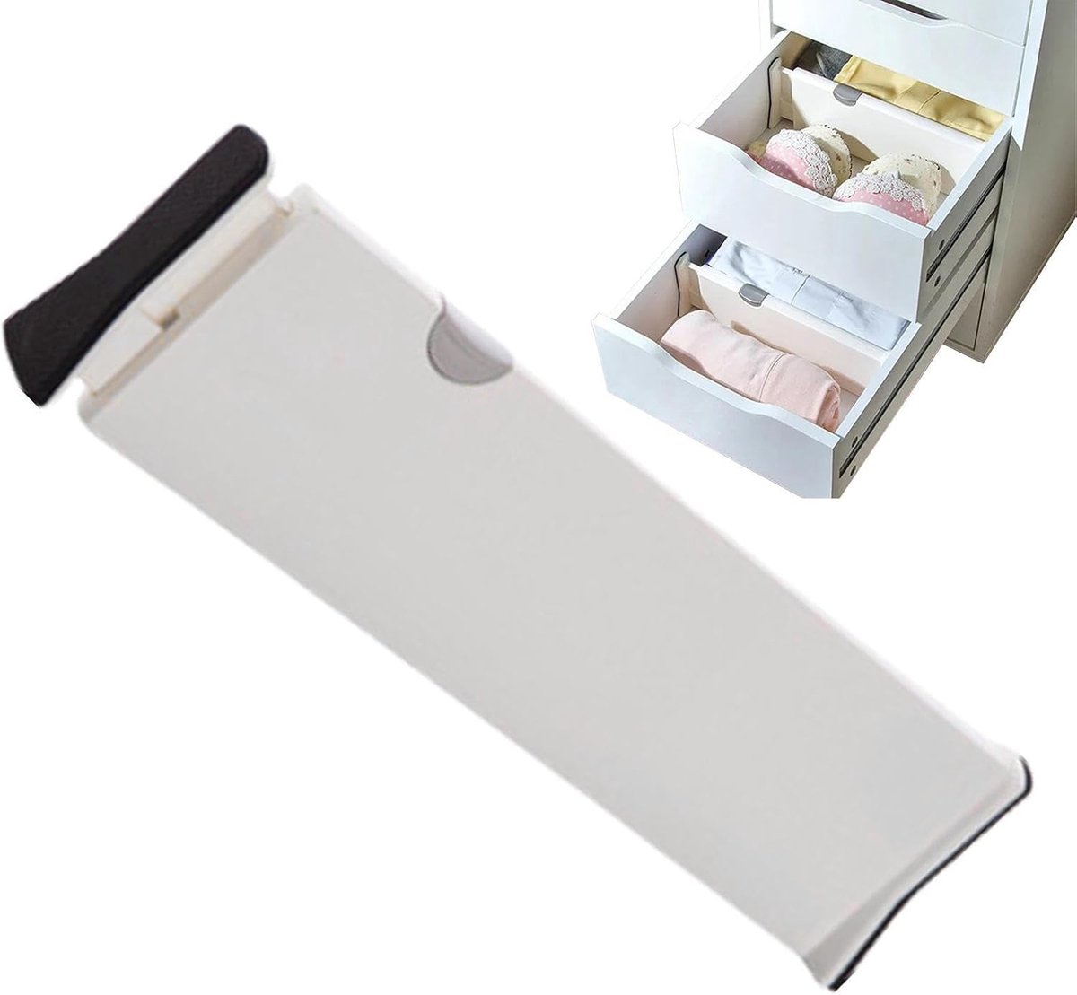 Ladeverdelers - Kast Organizer - Lades Ordenen - Verstelbaar Ontwerp - 10cm x 28-44cm - Wit