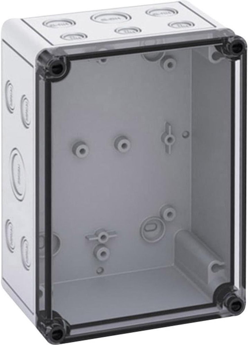 Installatiekast - Verdeelbox Elektra - Veilige Montage - Robuust Materiaal - 13x18x9 cm - Lichtgrijs