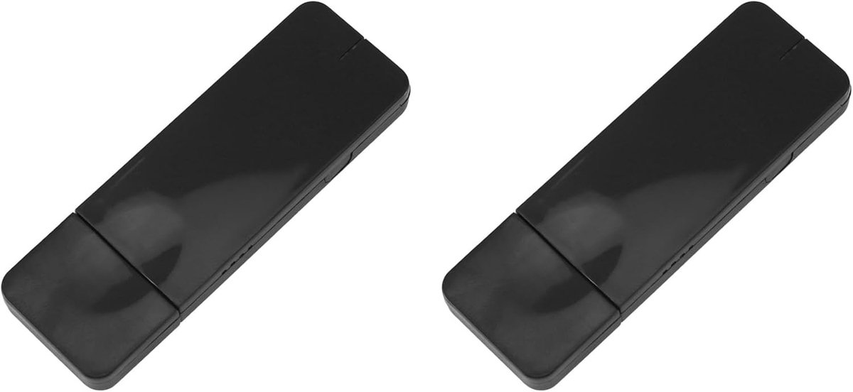 Draadloze Netwerkkaart - Wifi Adapter Dongle - Snelle Internetverbinding - Dual Band 2.4G 5G - 2 Stuks - Zwart