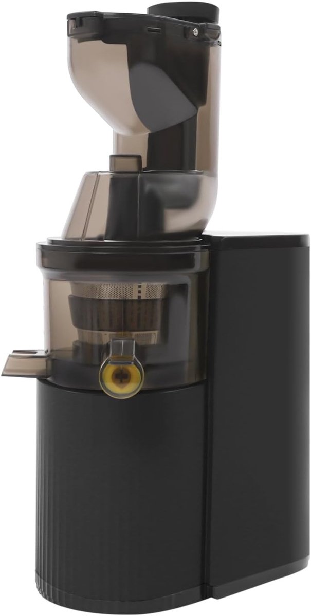 Slow Juicer - Sapcentrifuge Elektrisch - Gezond Sap Maken - Grote Vulopening - 500 ml Capaciteit - Zwart