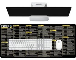Programmeer Muismat - Sneltoetsen Mat - Efficiënt Coderen - Georganiseerde Commando's - 80x30cm