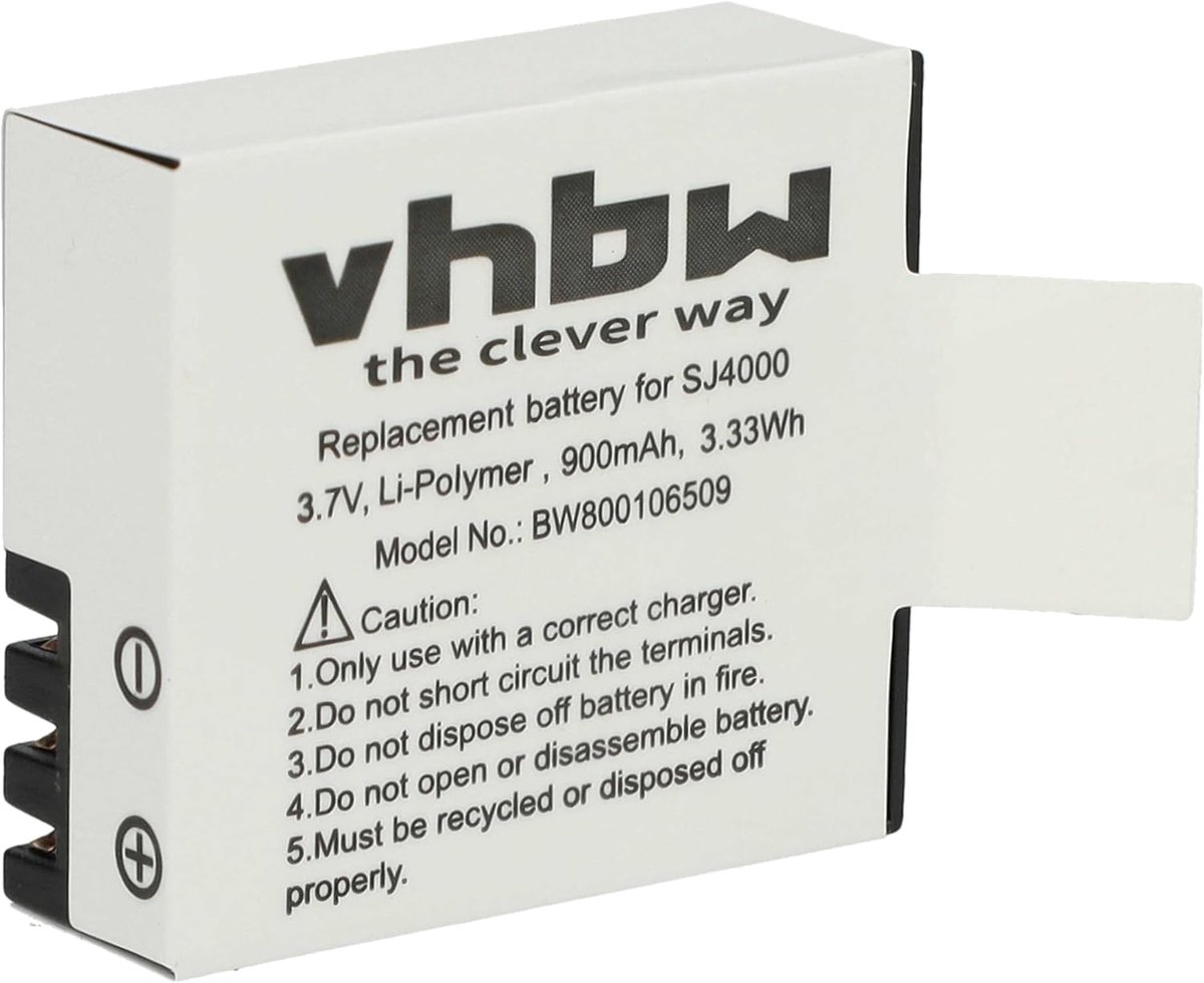 Reserve Batterij - Oplaadbare Accu - Camera Gebruik - Compatibel Model - 900 mAh 3.7V