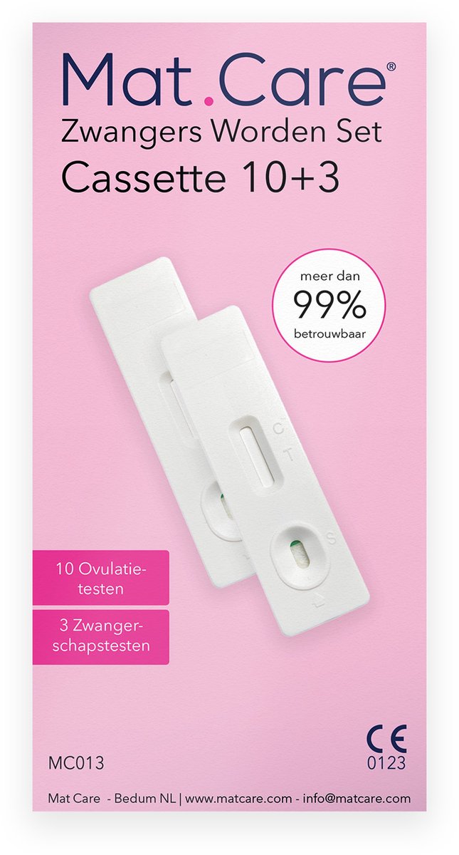 Mat Care Zwanger worden set Cassette 10 ovulatietesten + 2 zwangerschapstesten