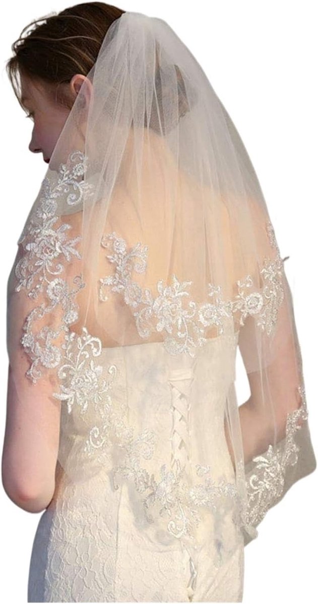 Bruidssluier - Bruidssluiers - Trouwen - Halflange sluier - Taille lengte