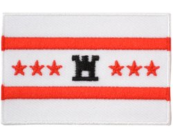 Embleem vlag Drenthe- Strijk embleem - Carnavalskleding - Carnaval accessoires
