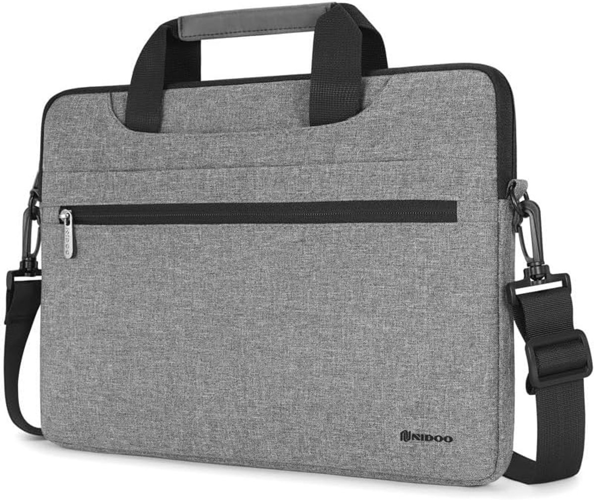 Laptoptas - Aktetas Schoudertas - Zakelijk Reizen - Waterdicht Schokbestendig - 17 inch - Grijs