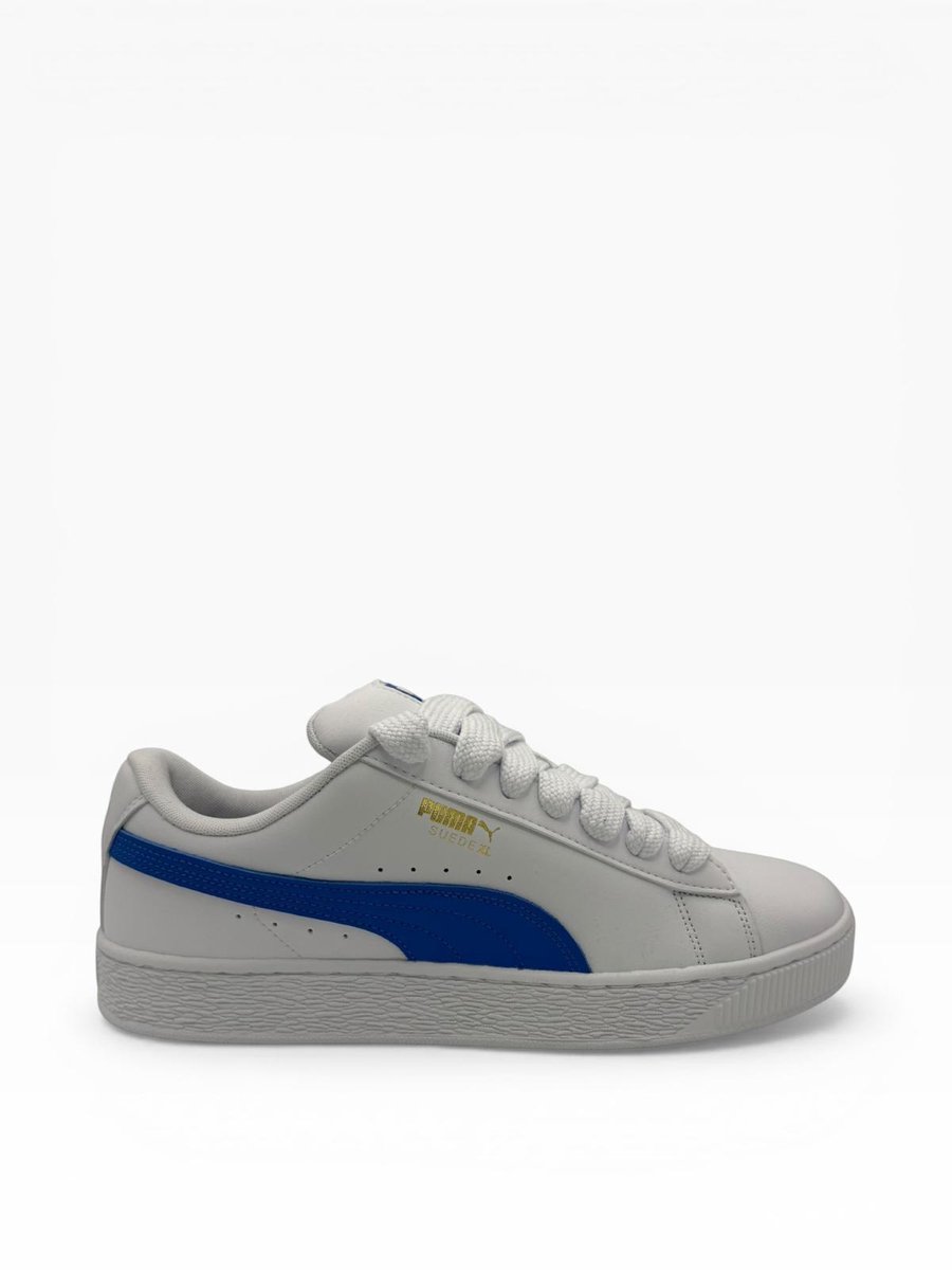 Puma Suede XL LTH Wit/Blauw