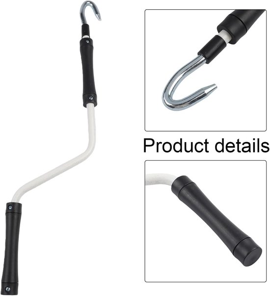 Luifel Bedieningsstang - Telescopische Zwengel - Rolgordijn Bediening - Ergonomisch Vleugeldesign - 52 cm Lengte - Zoals Afgebeeld — afbeelding 4