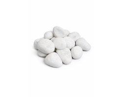 Witte Sierstenen 40–60 mm – Set van 15 Grote Decoratieve Keien – Natuurlijke Rivierstenen voor Bloempot, Tuin, Terrarium & Wellness Decor