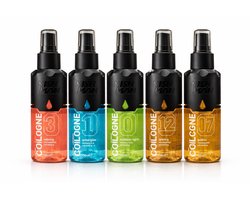 NISHMAN Cologne Set 150 ml 5-delig – 03 Nesly, 01 Antarctica, 00 Northern Lights, 12 SpaceX, 07 Gold One – Professionele Barber Cologne