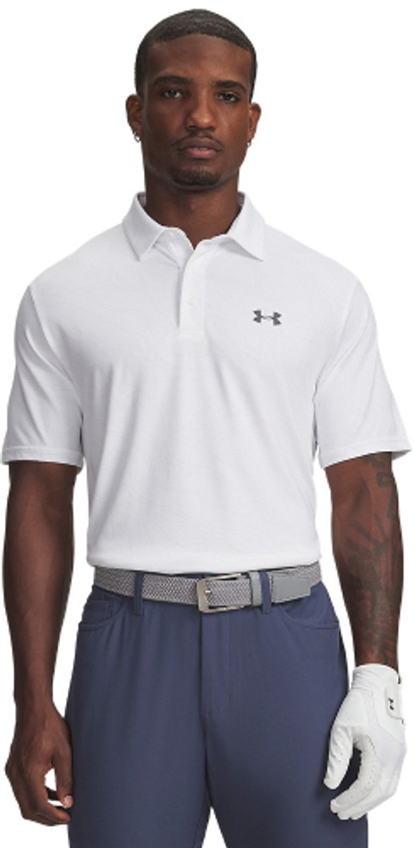 Under Armour Heren Playoff Golf Polo 3.0 Printed Micro Camo White van Under Armour — afbeelding 3