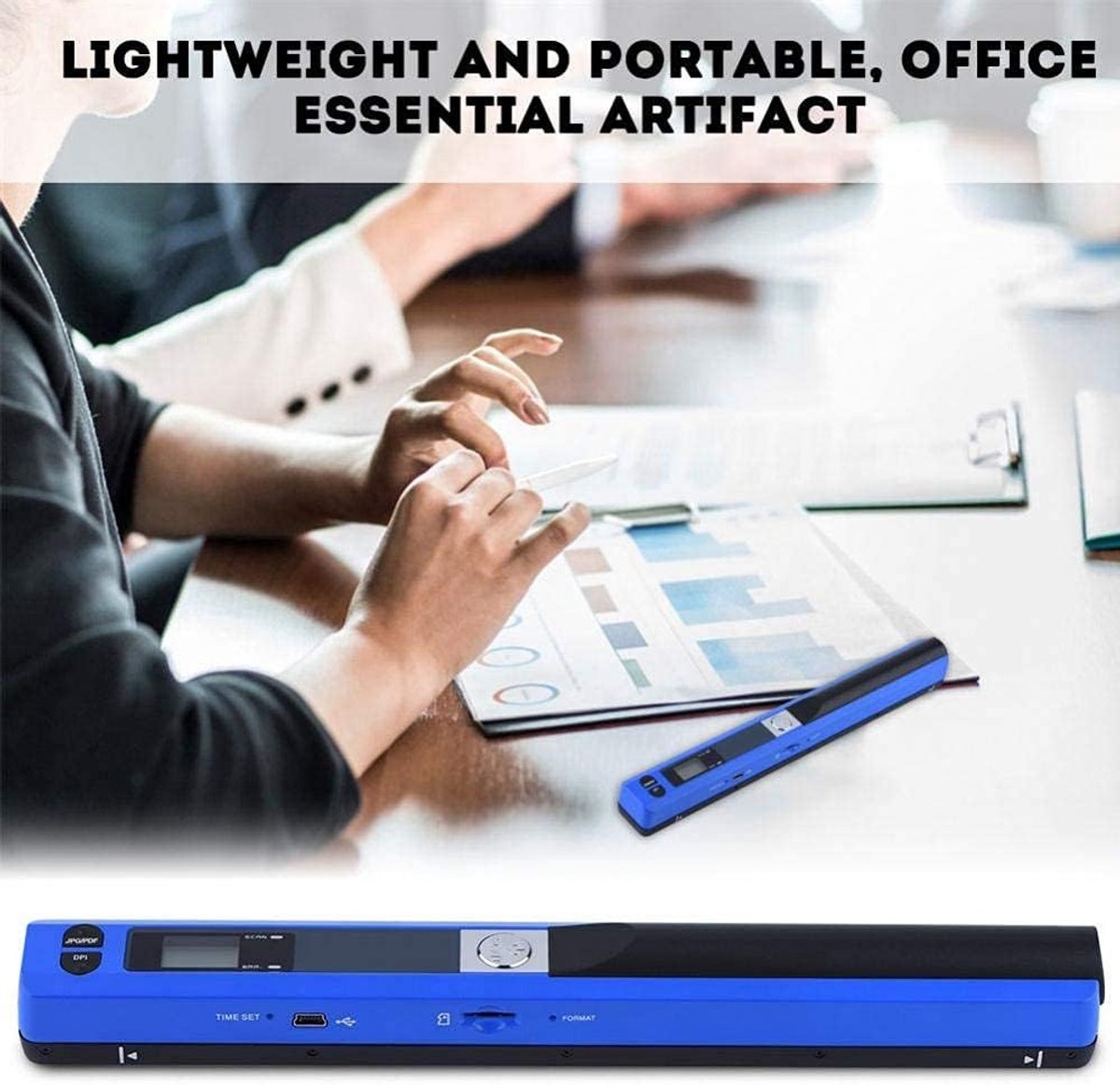 aladdien Handscanner Draadloze Document Scanner 900 Resolutie Compact Formaat Ideaal voor Thuis en Kantoor A4 Formaat thumbnail 4