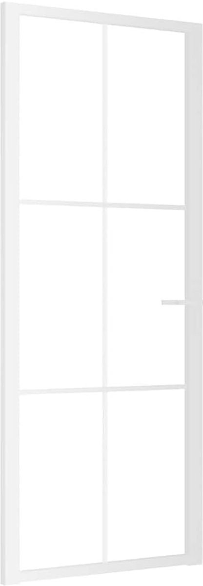 Binnendeur Glas - Moderne Deur - Ruimte Delen - Veiligheidsglas - 83x2015 cm - Wit
