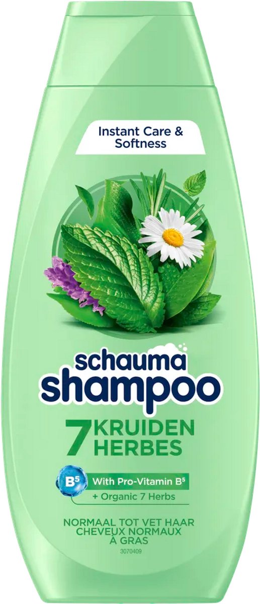 Schauma Shampoo 7 Kruiden Normaal tot Vet Haar (400 ml)