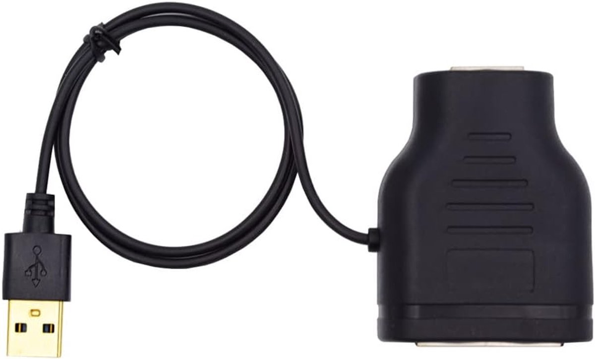 Netwerk Splitter Adapter - Ethernet Hub - Netwerk Uitbreiding - Twee Netwerken Tegelijk - 10x10x1cm - Zwart