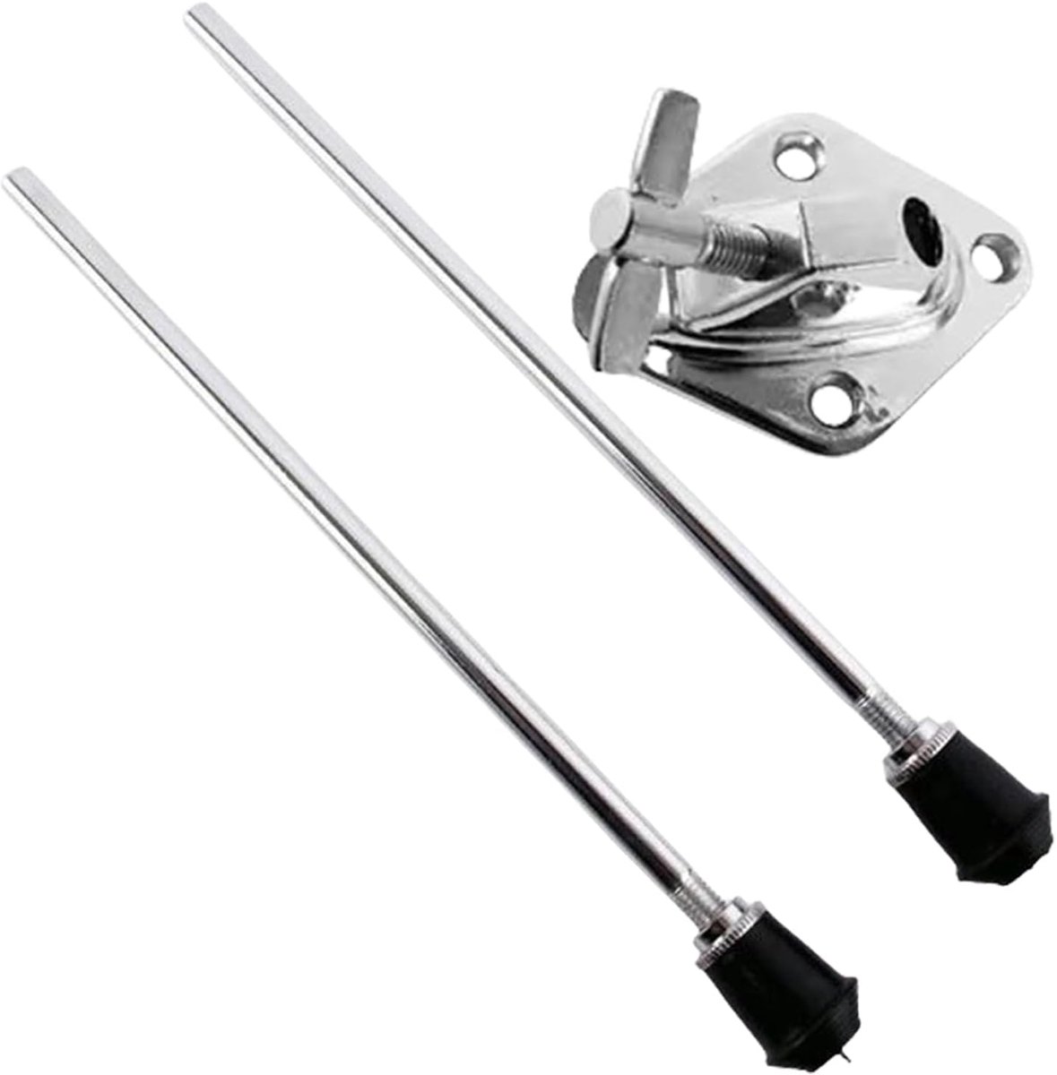 Kistvoet Set - Pedaalhouder - Drum Stabiliteit - Robuust Metaal - 48 cm Lengte