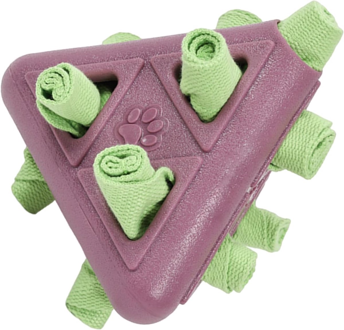 Honden Puzzelspeelgoed - Kauwspeeltje Voerdispenser - Mentale Stimulatie - Duurzaam Kauwmateriaal - 13 x 12 x 12 cm - Paars