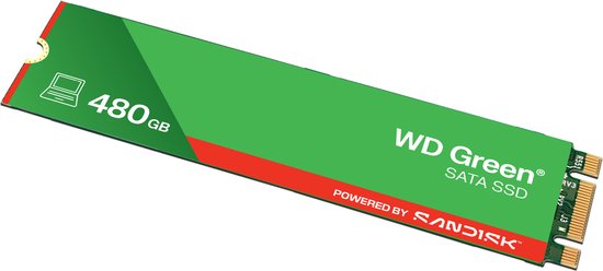 WD Green - WDS480G3G0B - SSD - 480GB - NVMe - Compact van Merkloos — afbeelding 3