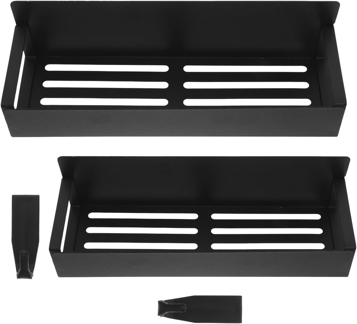 Magnetische Plankjes - Opbergrek Koelkast - Keuken Organiseren - Sterke Magneetbevestiging - 295 x 95 x 75 cm - Zwart