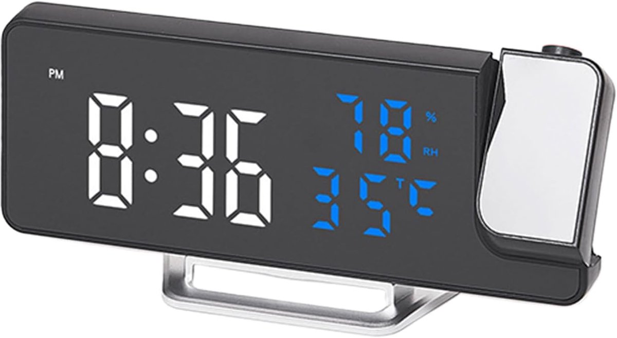 Projectieklok - Digitale Klok - Nachtkastje Gebruik - Draaibare Projector - 76 Inch Display