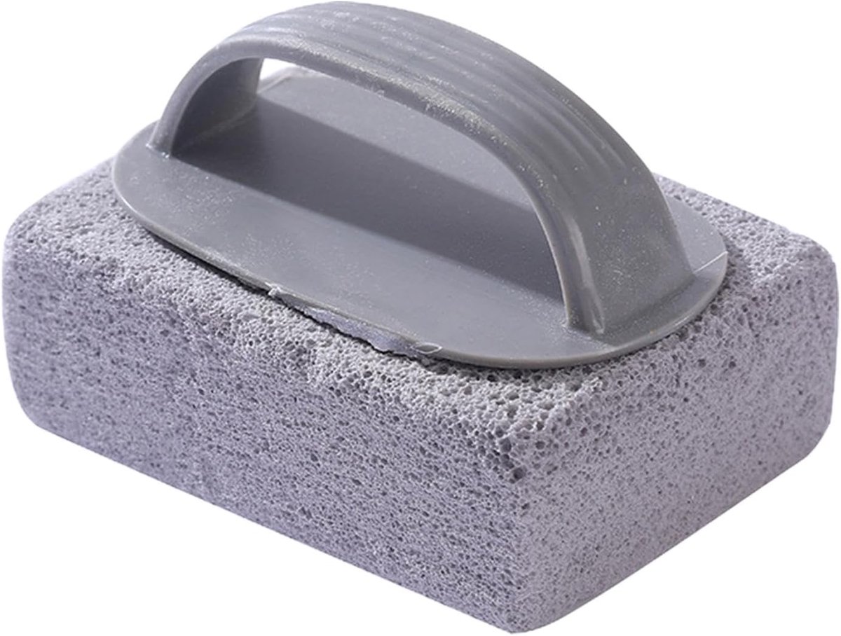 Pumice Stone - Cleaning Block - Tegels Reinigen - Met Handvat - 11 x 8 x 5.99 cm - Grijs