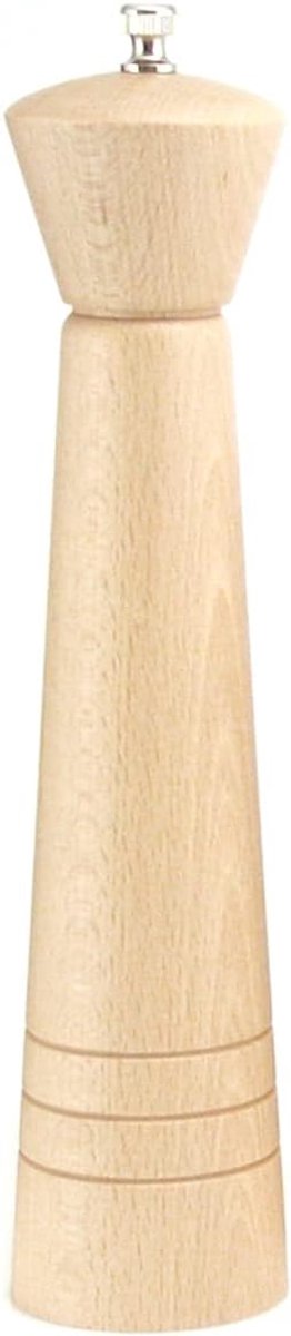 Pepermolen Hout - Kruidenmolen - Verse Kruiden - Handmatig Bedienbaar - 30 cm Hoog - Licht Hout