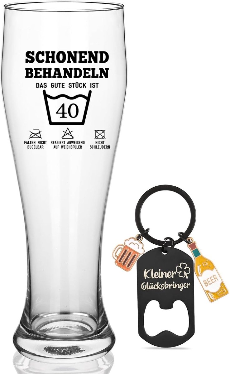 Bierglas - Verjaardagsglas - Speciaalbier drinken - Ruime inhoud - 700ml