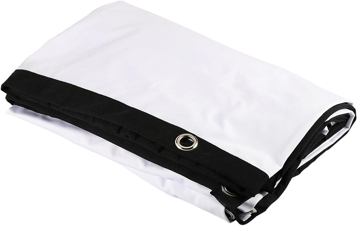 Projectiescherm - Filmscherm Beamer - Buitenbioscoop Thuis - Opvouwbaar Dik Materiaal - 70 Inch 16:9 - Wit