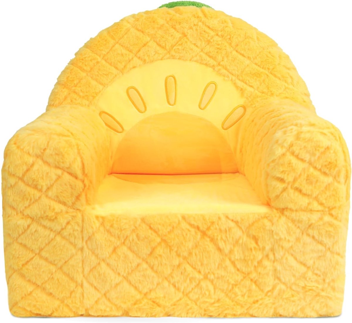 SVN® Kindersofa - Zitzak - Kinderstoel - Geel - 50cm x 44cm x 47cm