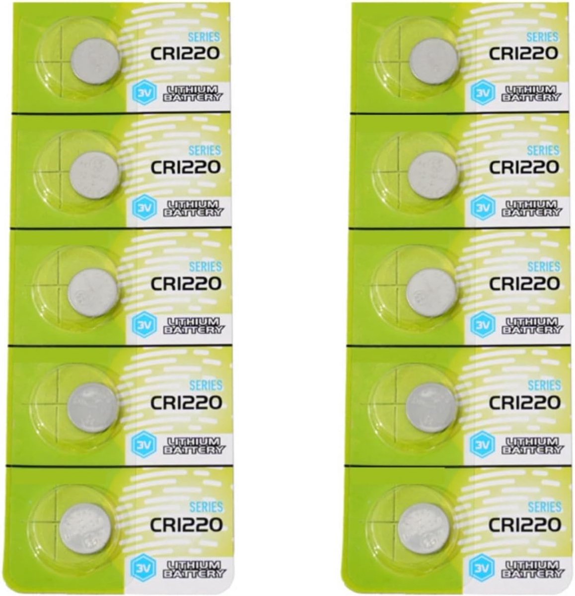 Knoopcelbatterijen Set - Lithium Munten Batterijen - Speelgoed Afstandsbediening - Betrouwbare 3V Voeding - 12 mm Diameter