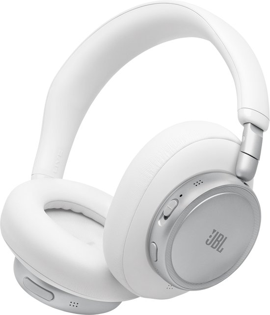 JBL Live 780NC - Draadloze Noise Cancelling Koptelefoon - Bluetooth Over-Ear - 80 uur batterij - Hi-Res Audio - Multipoint - JBL Signature Sound - Wit
