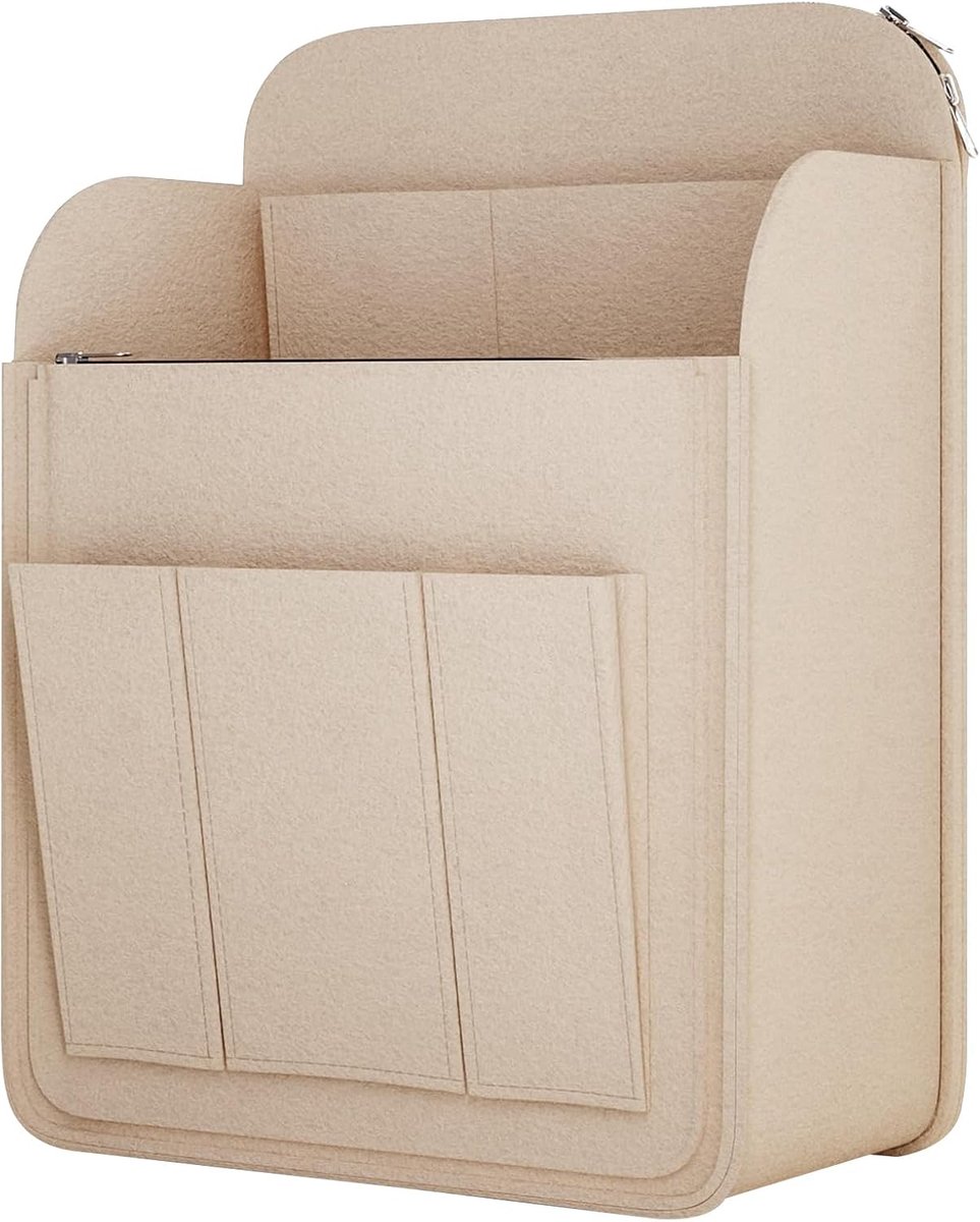 Bag Organizer Insert - Tas Divider - Handbag Organiseren - Meerdere Vakken - 28x13x35 cm - Zwart