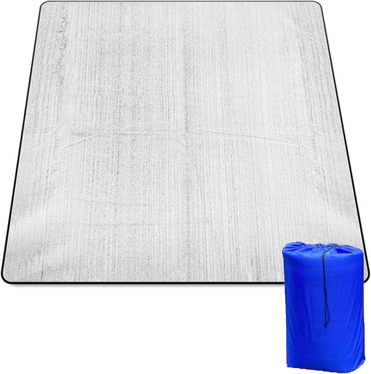 Allecta - Waterdichte aluminium campingmat 200x200 cm voor tuin, camping, picknick - zilver