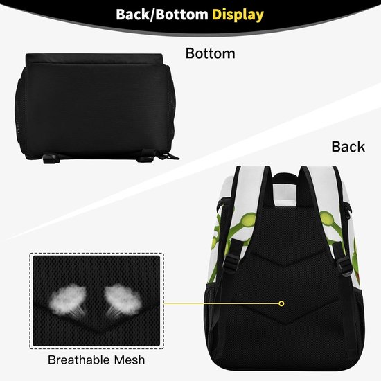Geïsoleerde Rugzak - Koeltas - Picknick Wandelen Camping - Grote Capaciteit 28L - 33x20x43 cm - Groene Kikker — afbeelding 4