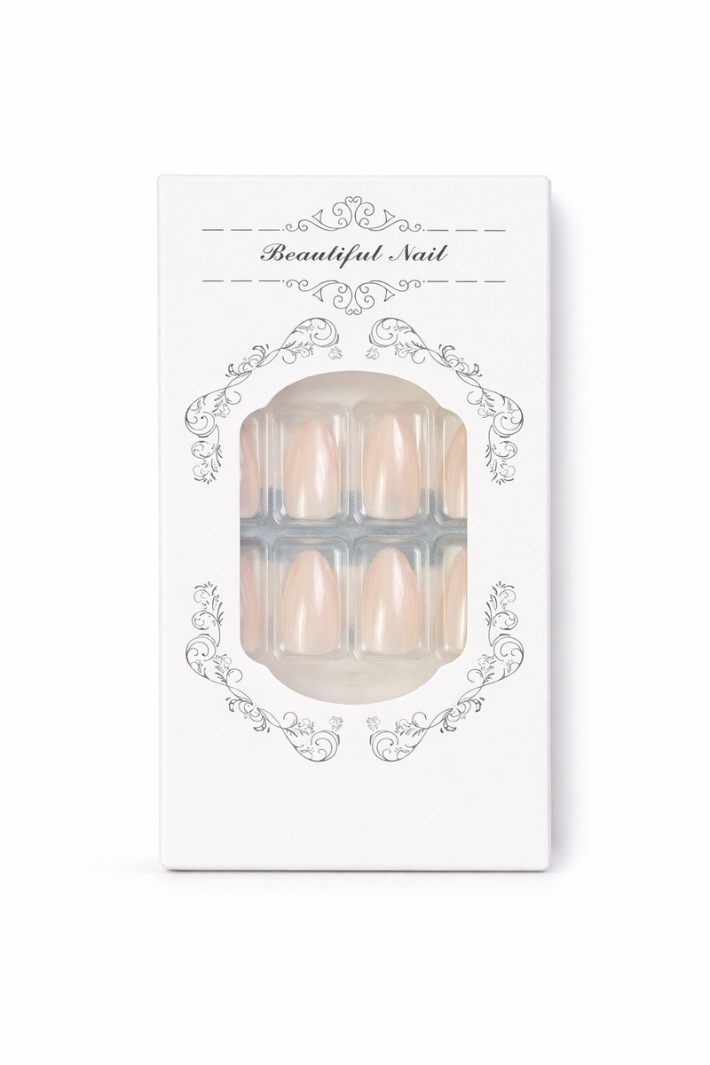 Milky Chrome Press-On Nails (24 Stuks)