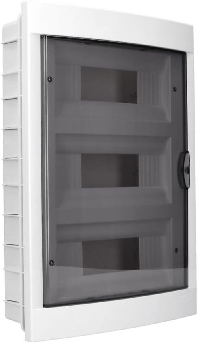 Verdeelkast Inbouw - Groepen kast - Stroom Verdelen - 36 Modules - 44.8 x 32.2 x 9.8 cm - Wit Rood