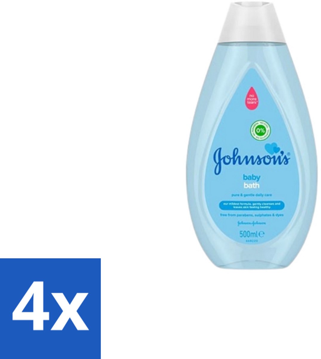 Johnson’s Baby – Badolie – Pure & Gentle – 500 ml - Voordeelverpakking - 4 stuks
