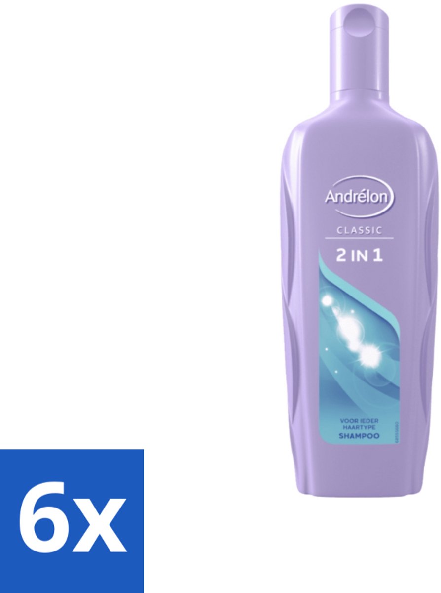 Andrélon – Shampoo – 2-in-1 – 450 ml - Voordeelverpakking - 6 stuks