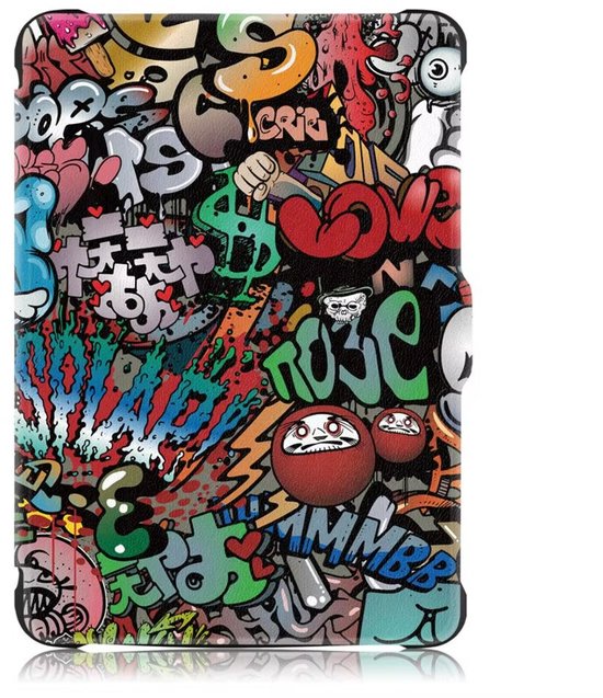 Kobo Clara Colour / BW Hoes voor eReader - Basic SleepCover - Graffiti - Slaapfunctie van Merkloos — afbeelding 2