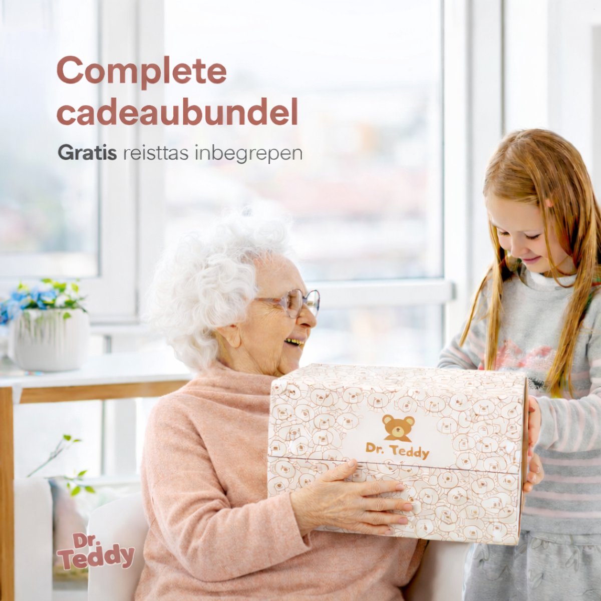 Verzwaringsknuffel - 1.5/2.5KG Verstelbaar - Verzwaarde Knuffel - Weighted Stuffed Animal - Zwaarte Knuffel - Plushie - Grote Knuffelbeer - Zware Slaapknuffel - Sensorisch Speelgoed - Verzwaringskussen - Teddybeer - Autisme - Kinderen & Volwassenen — afbeelding 8