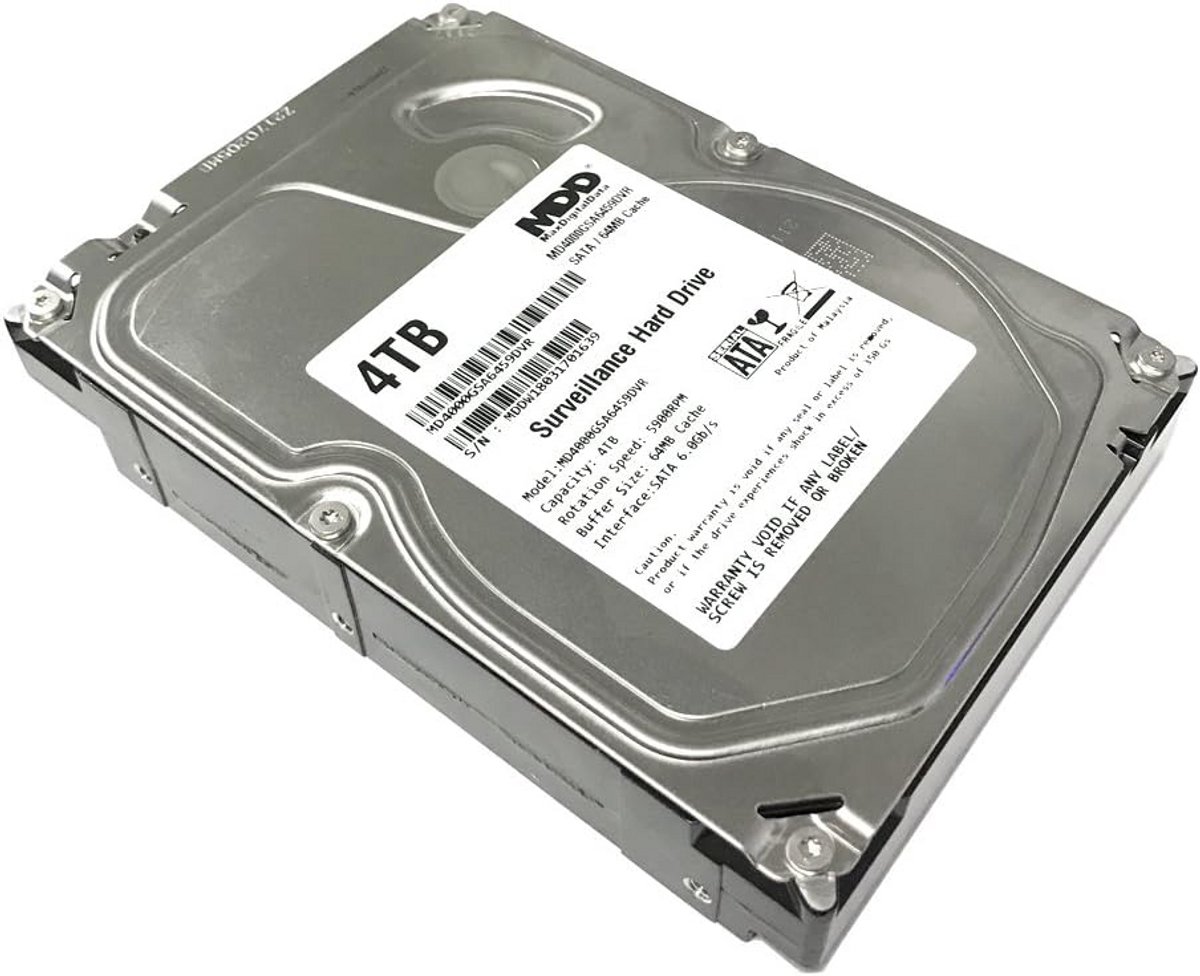 4TB Interne Harde Schijf voor CCTV en DVR Systemen - 3.5 inch SATA