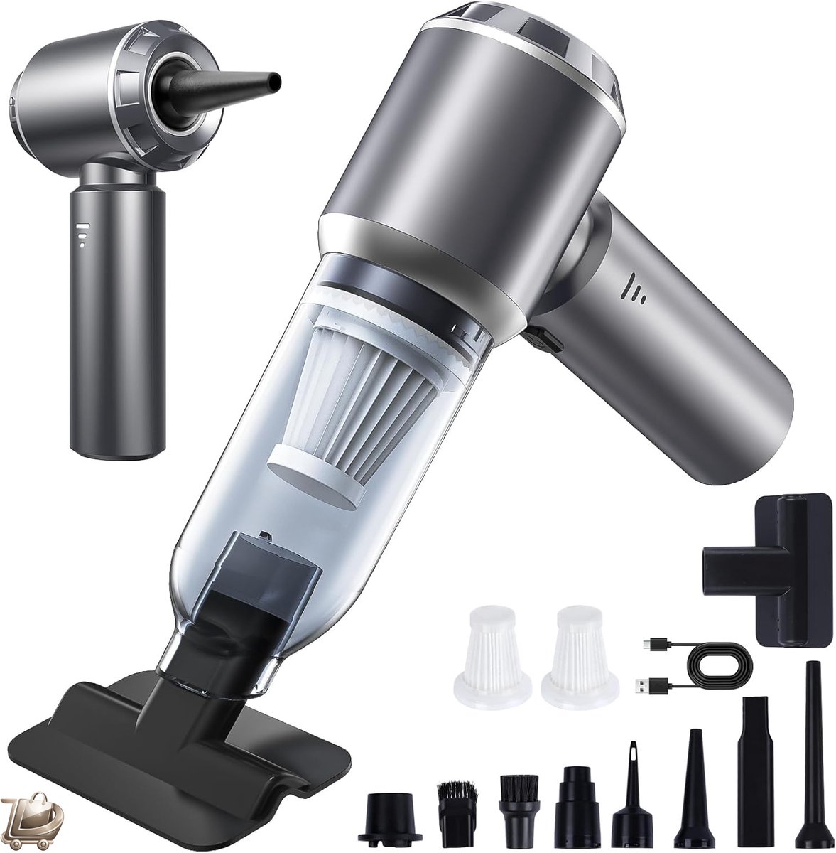 Draadloze Mini Handstofzuiger 18000Pa Lichtgewicht en - Draadloze - €119,95