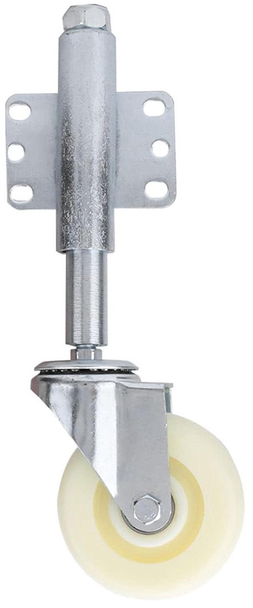 Gate Wheel - Nylon - Veerbelast - 100 mm - Draagvermogen 200 kg - Tuinpoort Wiel