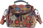 Leren tas bloem design - PommeChatelaine.NL